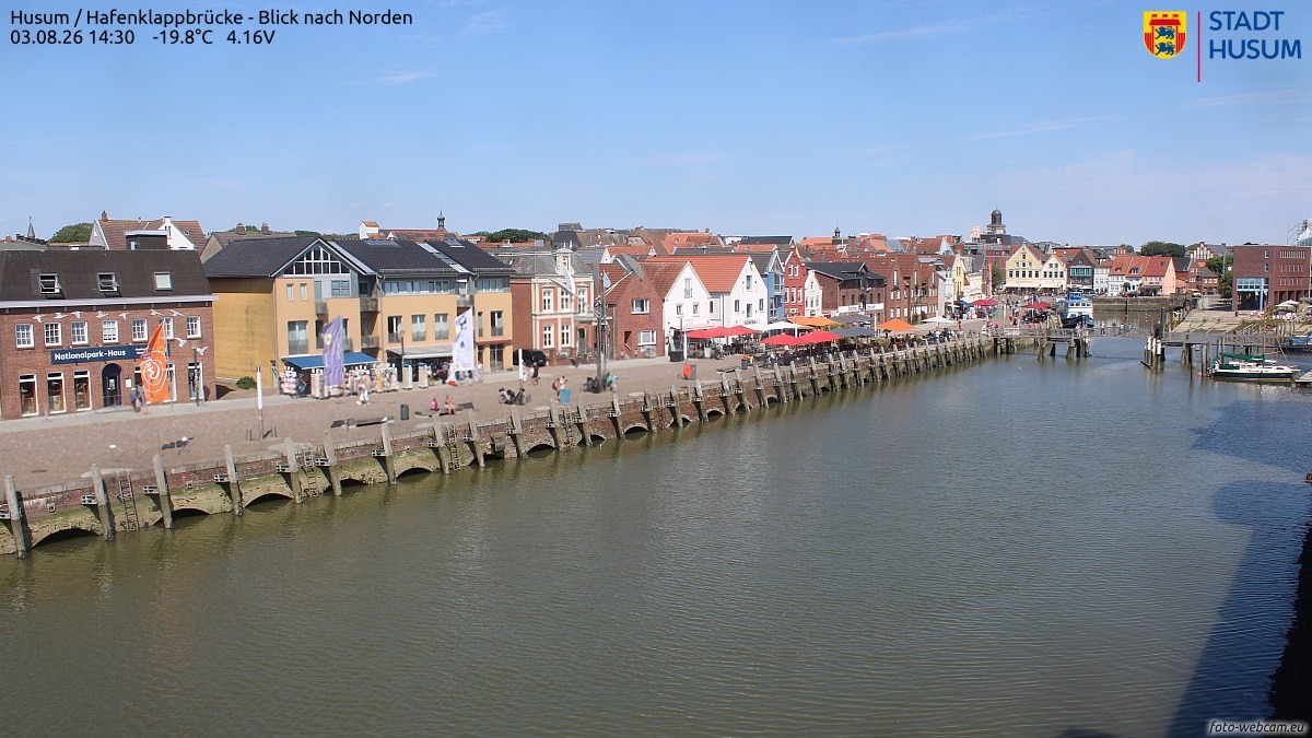 Archiv Foto Webcam Husumer Binnenhafen