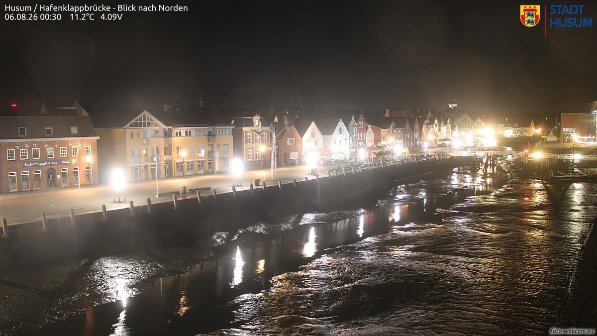 Archiv Foto Webcam Husumer Binnenhafen
