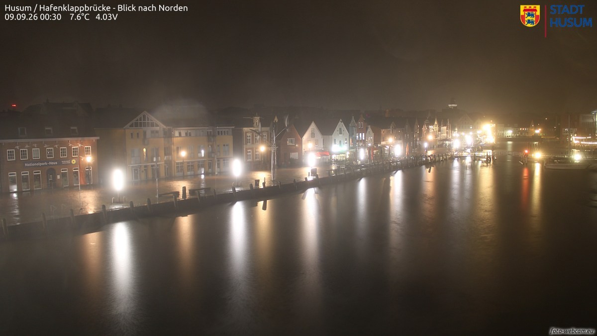 Archiv Foto Webcam Husumer Binnenhafen