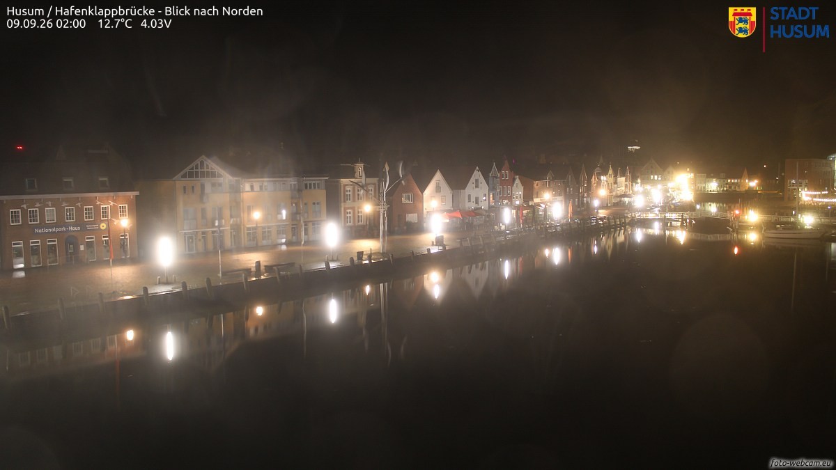 Archiv Foto Webcam Husumer Binnenhafen
