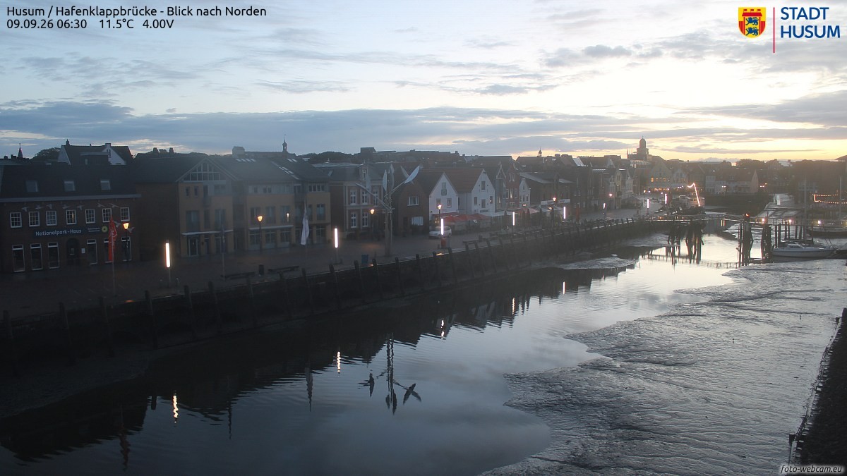 Archiv Foto Webcam Husumer Binnenhafen