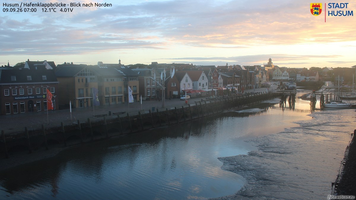 Archiv Foto Webcam Husumer Binnenhafen