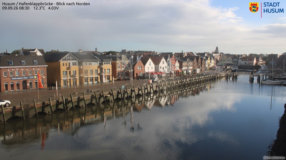 Archiv Foto Webcam Husumer Binnenhafen