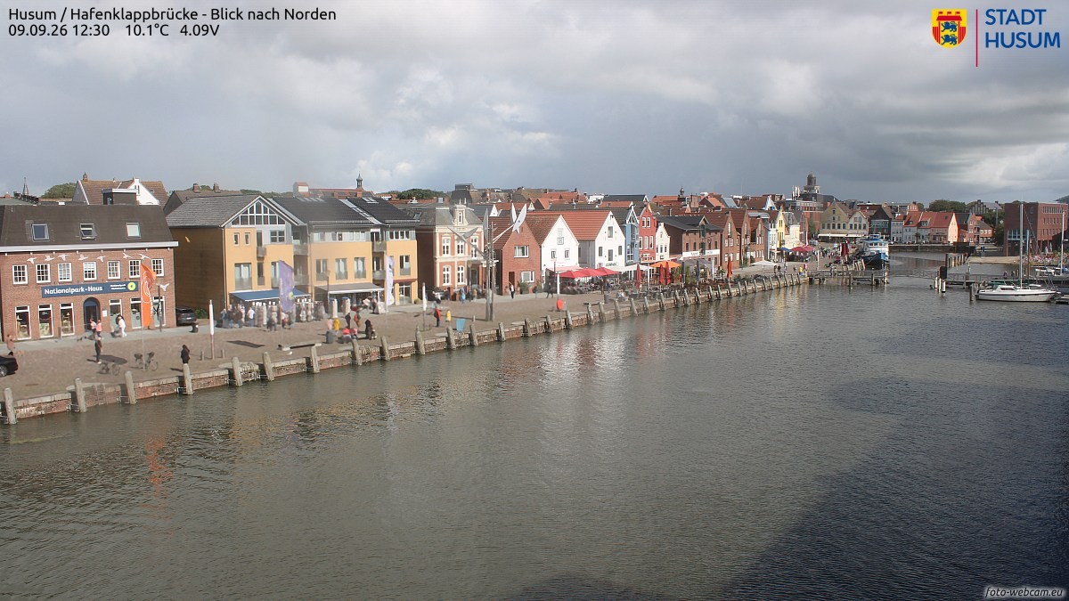 Archiv Foto Webcam Husumer Binnenhafen