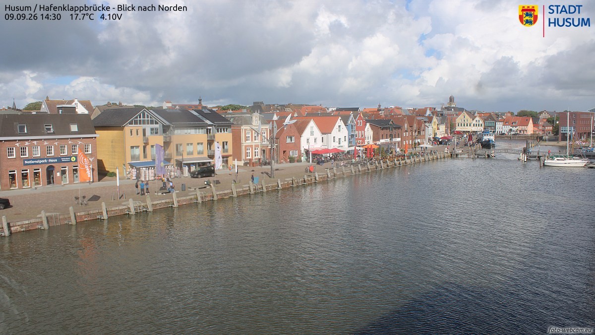 Archiv Foto Webcam Husumer Binnenhafen