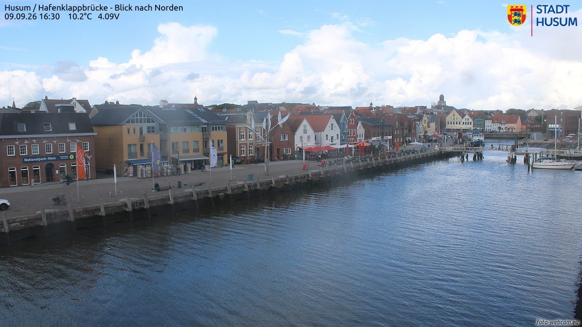 Archiv Foto Webcam Husumer Binnenhafen