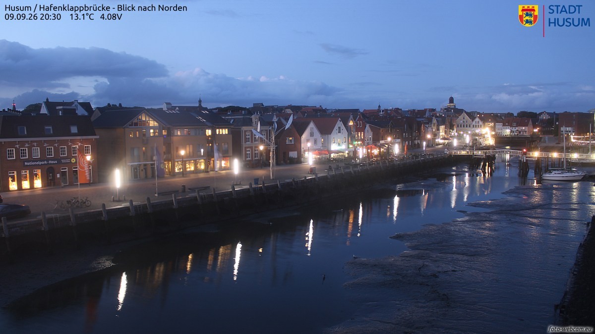 Archiv Foto Webcam Husumer Binnenhafen