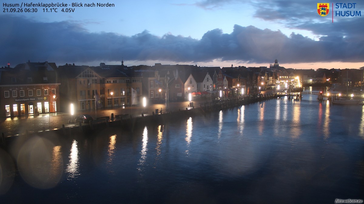Archiv Foto Webcam Husumer Binnenhafen