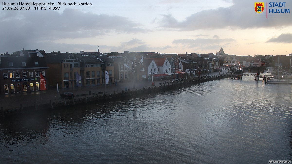 Archiv Foto Webcam Husumer Binnenhafen