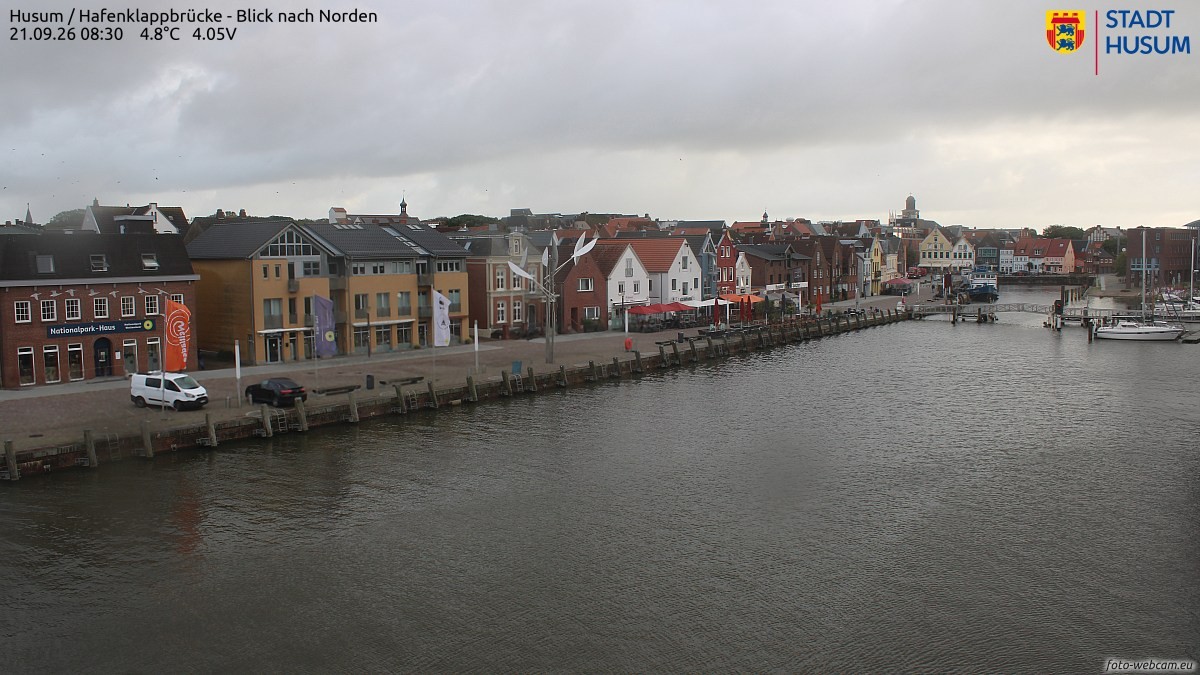 Archiv Foto Webcam Husumer Binnenhafen