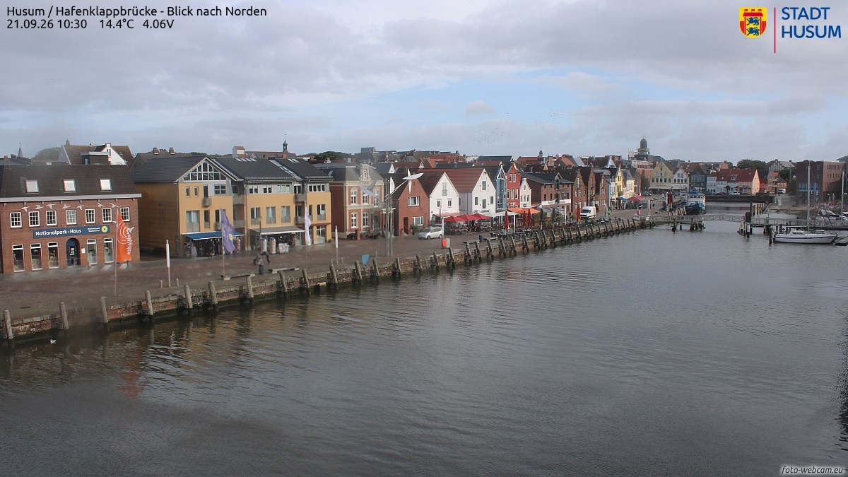 Archiv Foto Webcam Husumer Binnenhafen