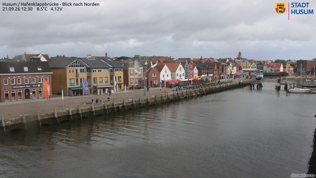 Archiv Foto Webcam Husumer Binnenhafen