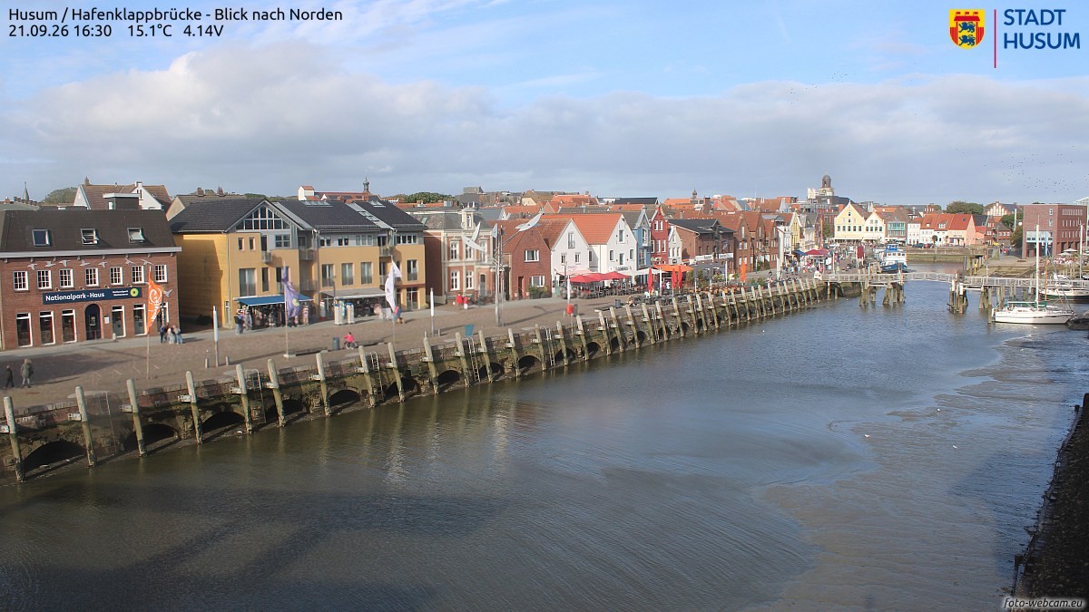 Archiv Foto Webcam Husumer Binnenhafen