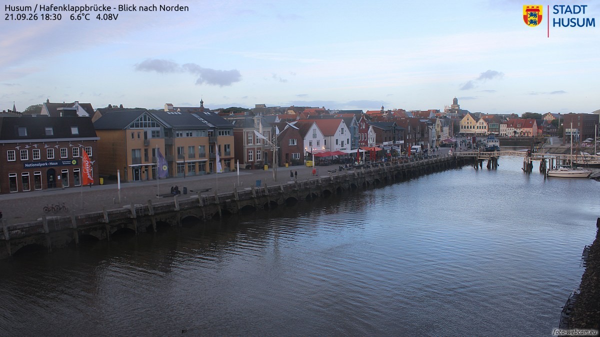 Archiv Foto Webcam Husumer Binnenhafen