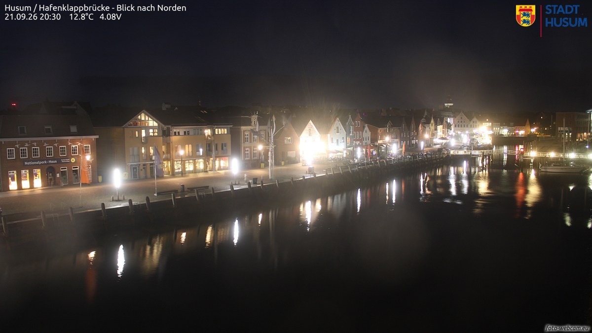 Archiv Foto Webcam Husumer Binnenhafen