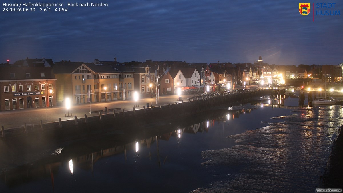 Archiv Foto Webcam Husumer Binnenhafen