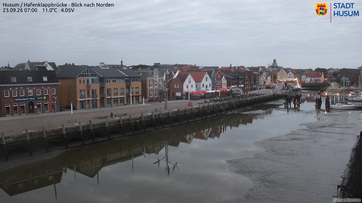 Archiv Foto Webcam Husumer Binnenhafen