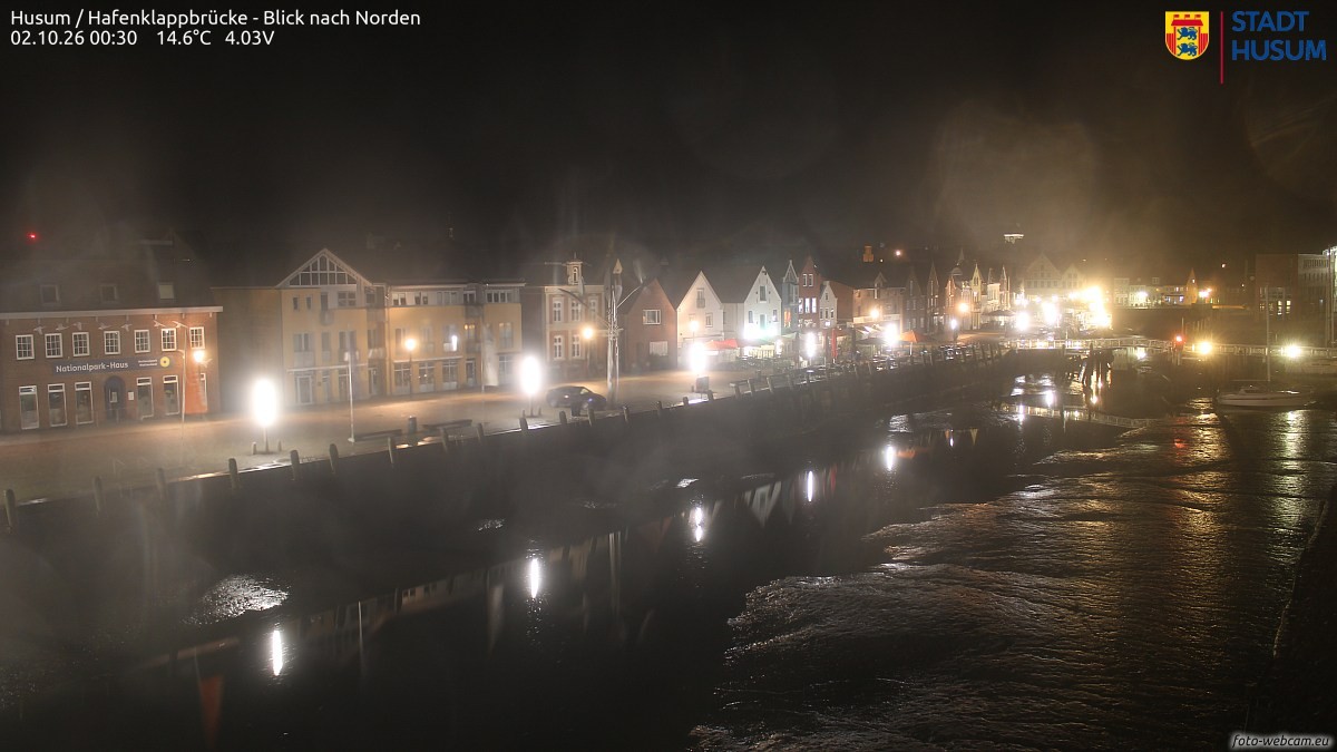 Archiv Foto Webcam Husumer Binnenhafen
