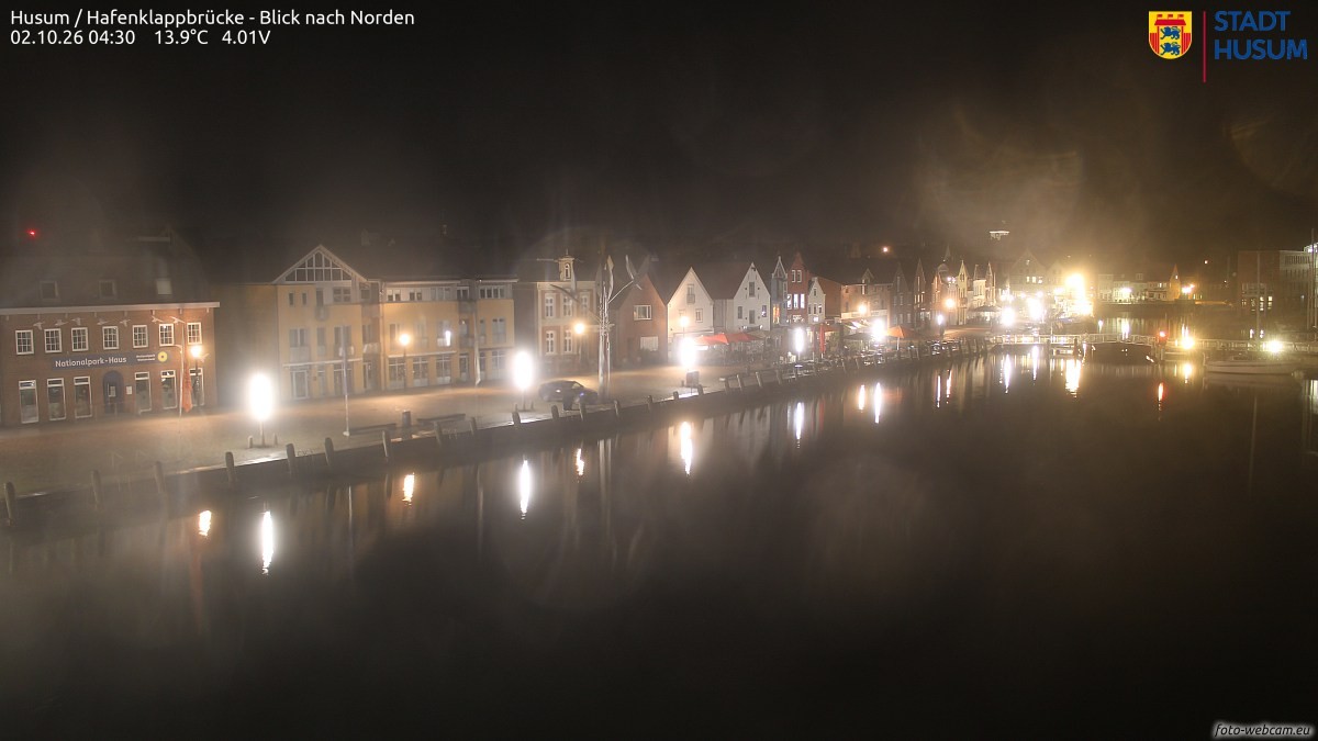 Archiv Foto Webcam Husumer Binnenhafen