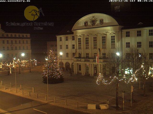Archiv Foto Webcam Bahnhofplatz Sonneberg - Neues Rathaus
