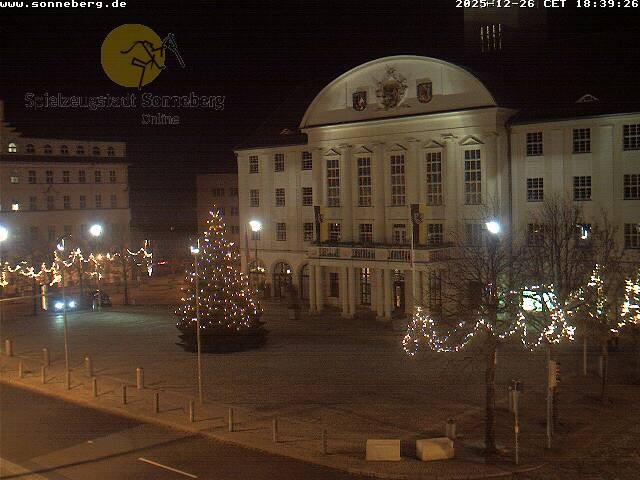 Archiv Foto Webcam Bahnhofplatz Sonneberg - Neues Rathaus
