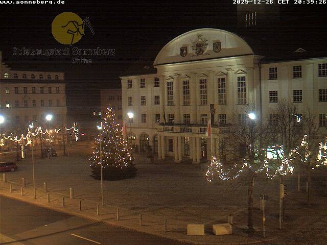 Archiv Foto Webcam Bahnhofplatz Sonneberg - Neues Rathaus