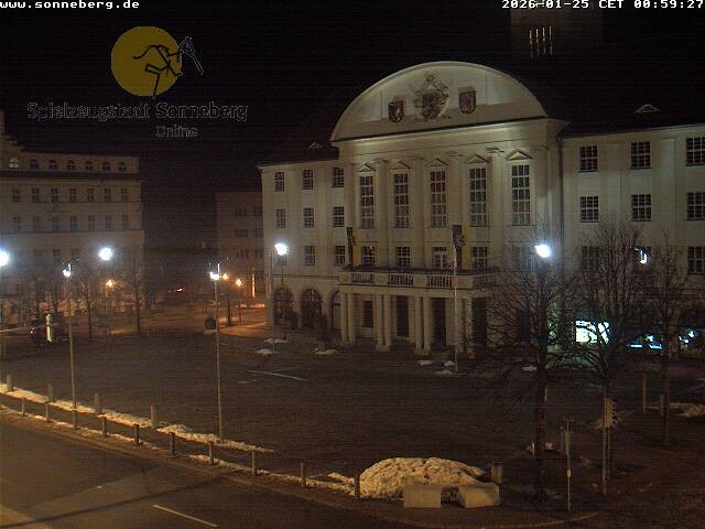 Archiv Foto Webcam Bahnhofplatz Sonneberg - Neues Rathaus
