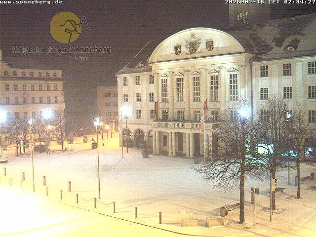 Archiv Foto Webcam Bahnhofplatz Sonneberg - Neues Rathaus