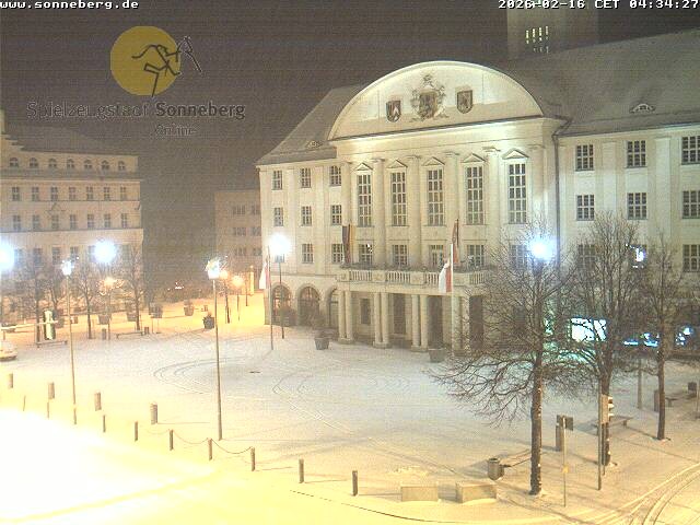 Archiv Foto Webcam Bahnhofplatz Sonneberg - Neues Rathaus