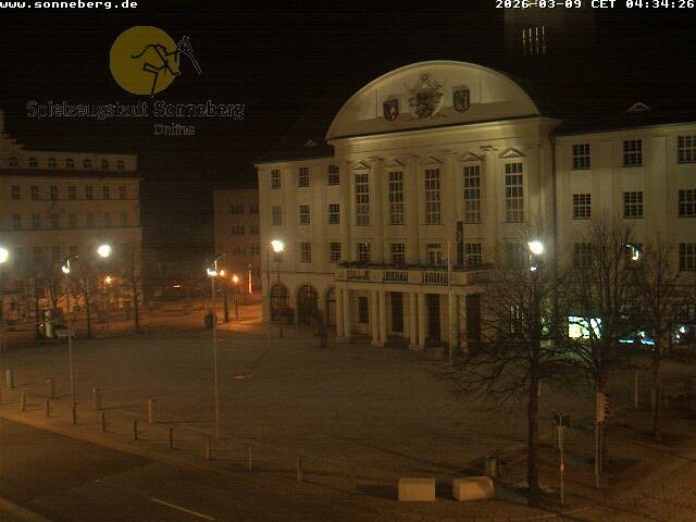 Archiv Foto Webcam Bahnhofplatz Sonneberg - Neues Rathaus