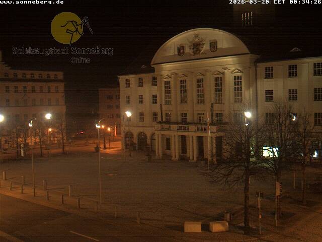 Archiv Foto Webcam Bahnhofplatz Sonneberg - Neues Rathaus