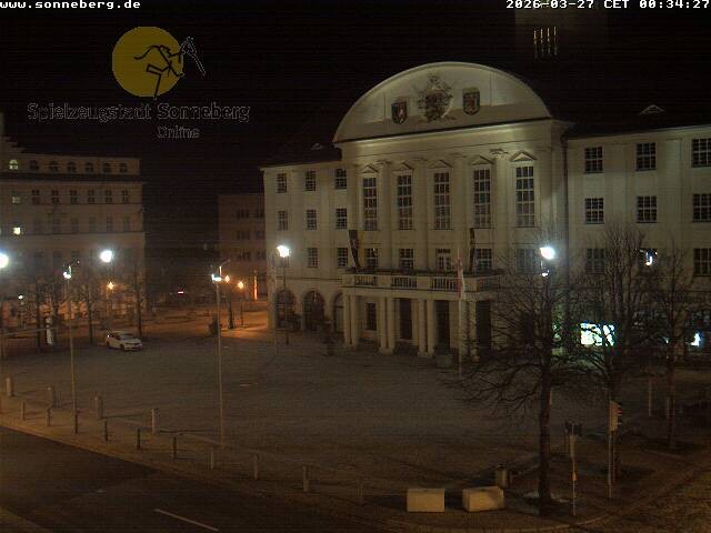 Archiv Foto Webcam Bahnhofplatz Sonneberg - Neues Rathaus