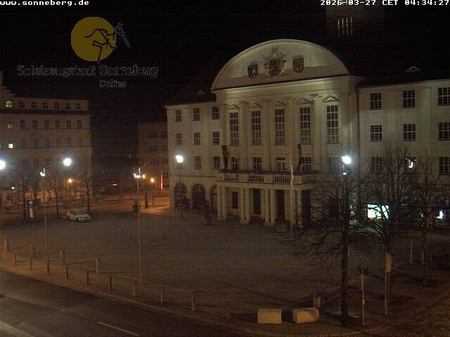 Archiv Foto Webcam Bahnhofplatz Sonneberg - Neues Rathaus