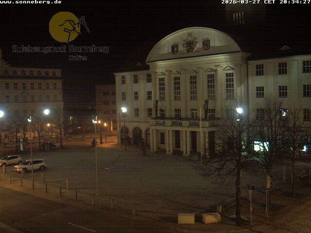 Archiv Foto Webcam Bahnhofplatz Sonneberg - Neues Rathaus