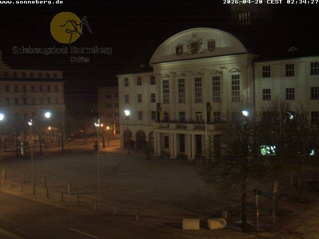 Archiv Foto Webcam Bahnhofplatz Sonneberg - Neues Rathaus