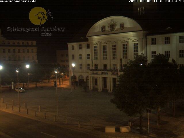 Archiv Foto Webcam Bahnhofplatz Sonneberg - Neues Rathaus