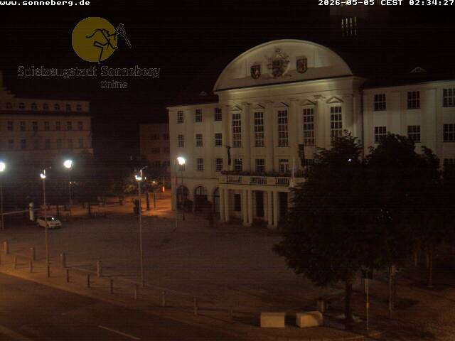 Archiv Foto Webcam Bahnhofplatz Sonneberg - Neues Rathaus