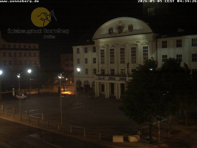 Archiv Foto Webcam Bahnhofplatz Sonneberg - Neues Rathaus