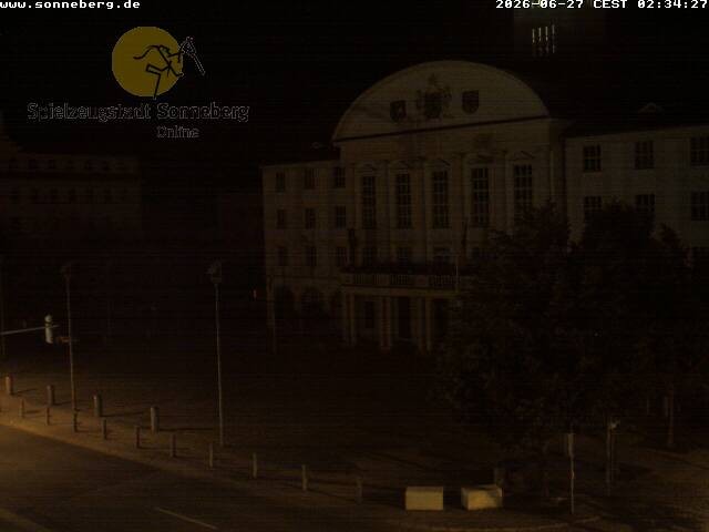 Archiv Foto Webcam Bahnhofplatz Sonneberg - Neues Rathaus