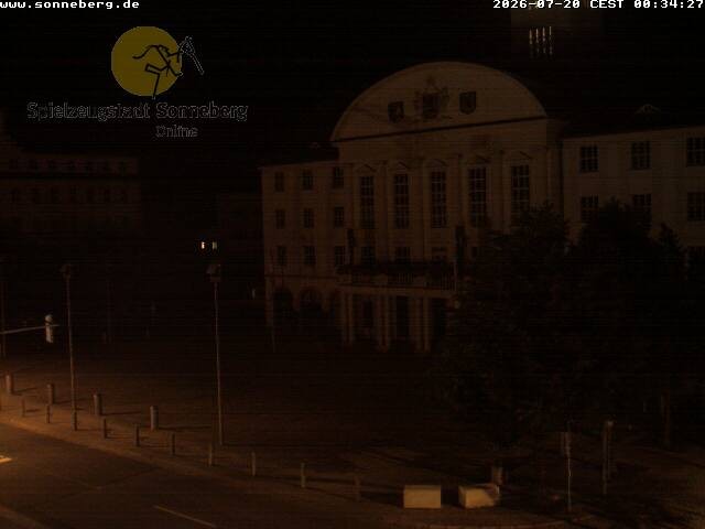 Archiv Foto Webcam Bahnhofplatz Sonneberg - Neues Rathaus