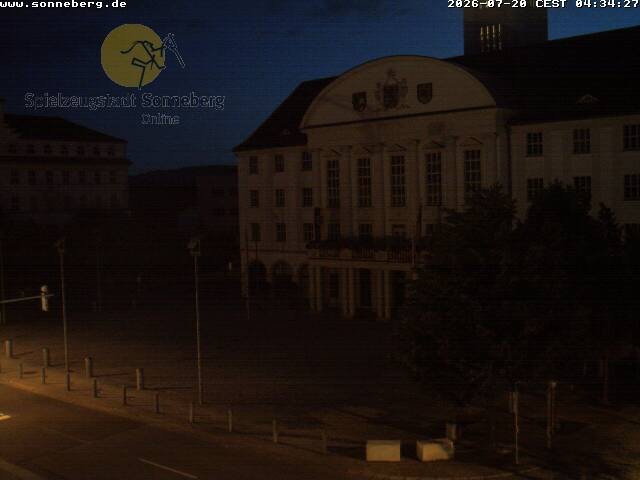 Archiv Foto Webcam Bahnhofplatz Sonneberg - Neues Rathaus