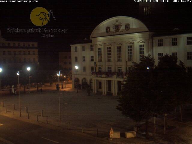 Archiv Foto Webcam Bahnhofplatz Sonneberg - Neues Rathaus
