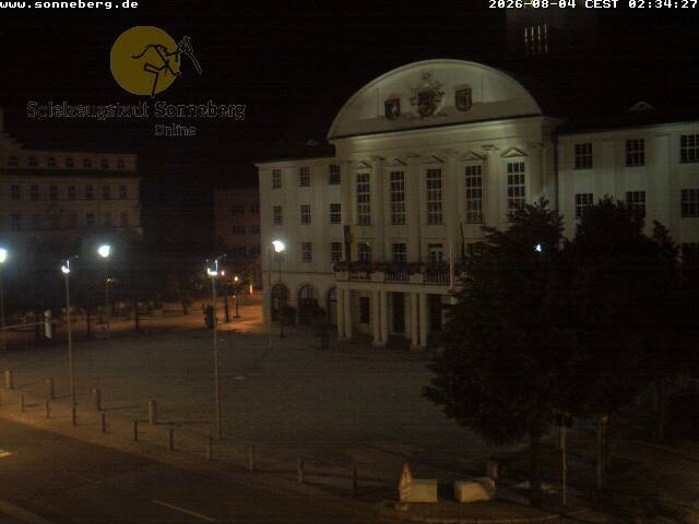 Archiv Foto Webcam Bahnhofplatz Sonneberg - Neues Rathaus