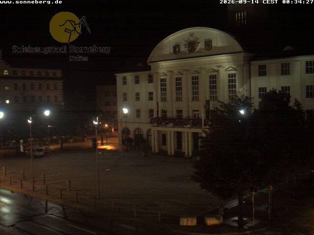 Archiv Foto Webcam Bahnhofplatz Sonneberg - Neues Rathaus