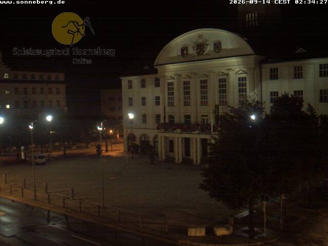 Archiv Foto Webcam Bahnhofplatz Sonneberg - Neues Rathaus