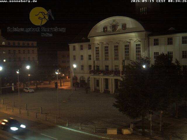 Archiv Foto Webcam Bahnhofplatz Sonneberg - Neues Rathaus