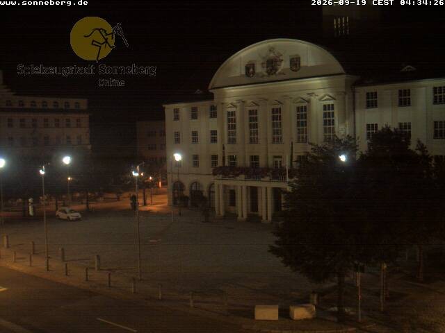 Archiv Foto Webcam Bahnhofplatz Sonneberg - Neues Rathaus