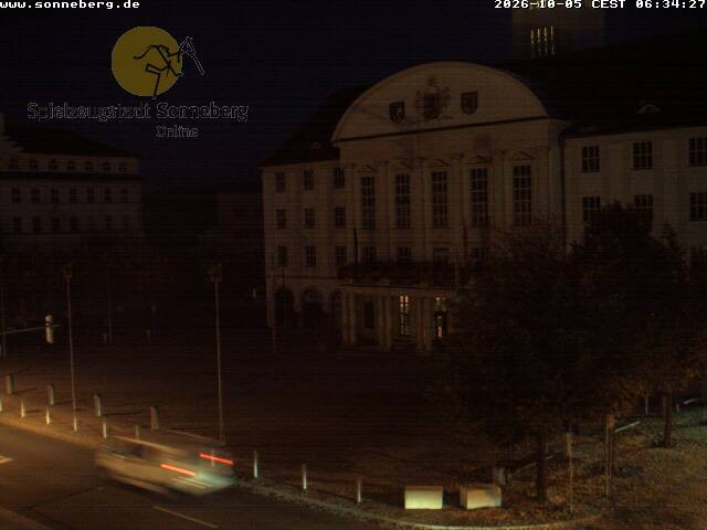 Archiv Foto Webcam Bahnhofplatz Sonneberg - Neues Rathaus