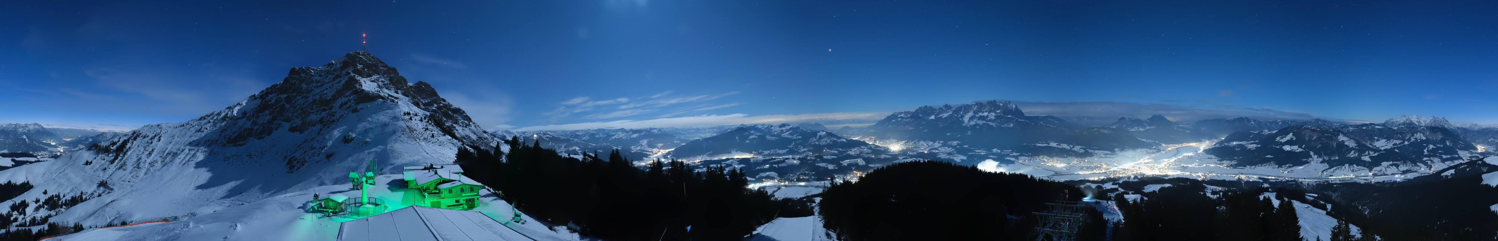 Archiv Foto Webcam St. Johann/Tirol: Blick von der Bergstation Harschbichl
