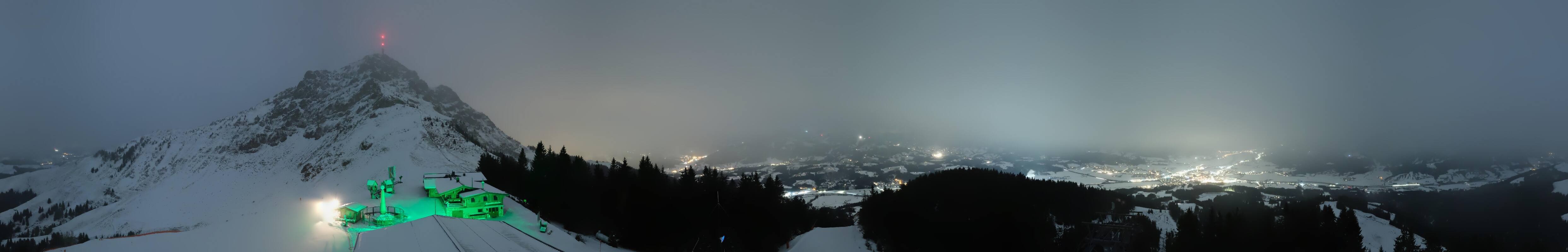 Archiv Foto Webcam St. Johann/Tirol: Blick von der Bergstation Harschbichl